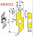 ABW23京瓷后车削刀片